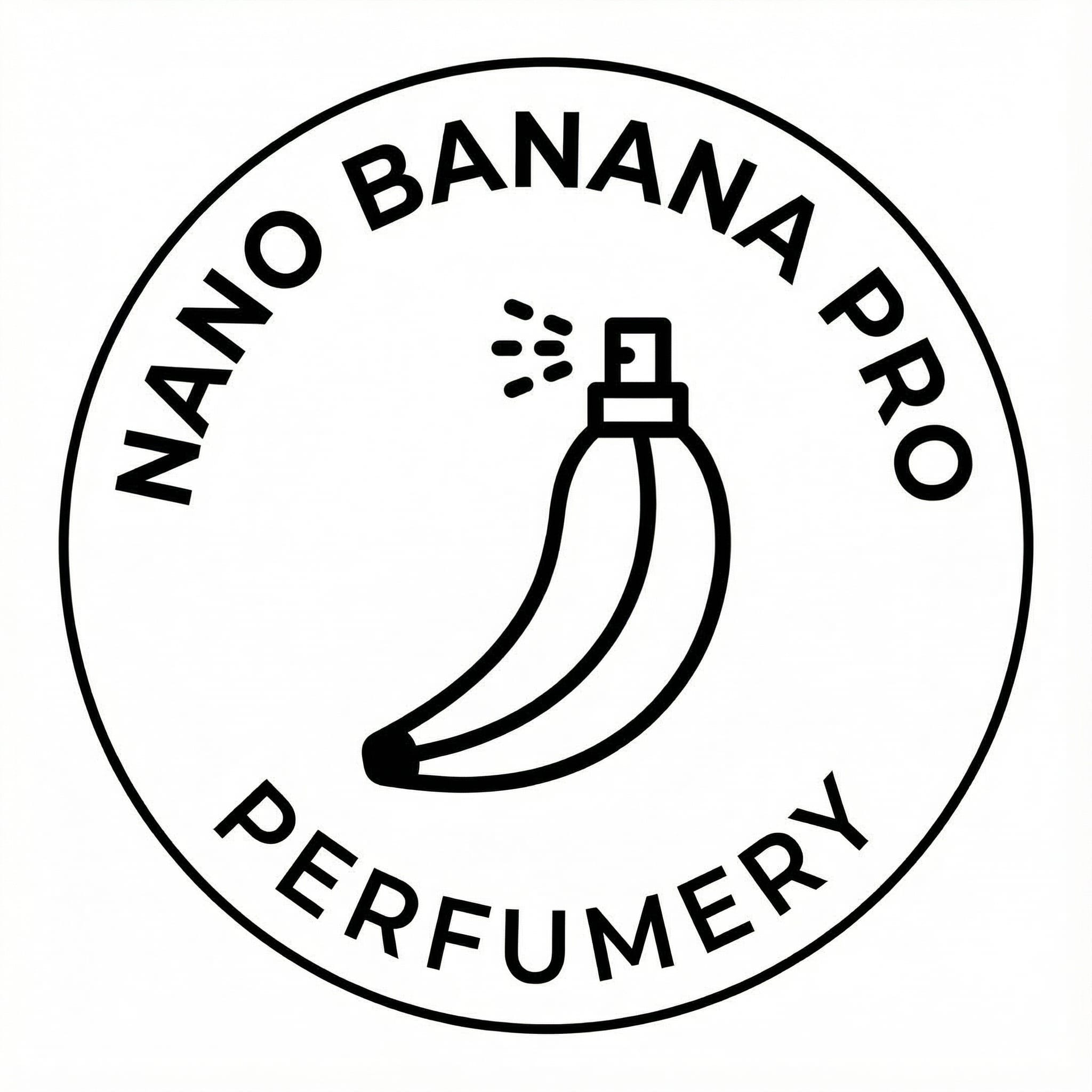 1. A minimal logo in a circle for Nano Banana Pro perfumery, black and white 2.… — AI-generated image by @NanoBanana using Nano Banana Pro