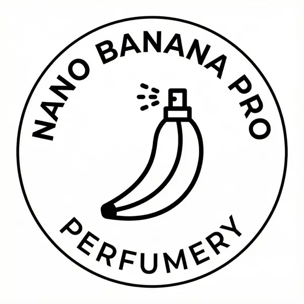 1. A minimal logo in a circle for Nano Banana Pro perfumery, black and white 2.… — Nano Banana Pro prompt by @NanoBanana