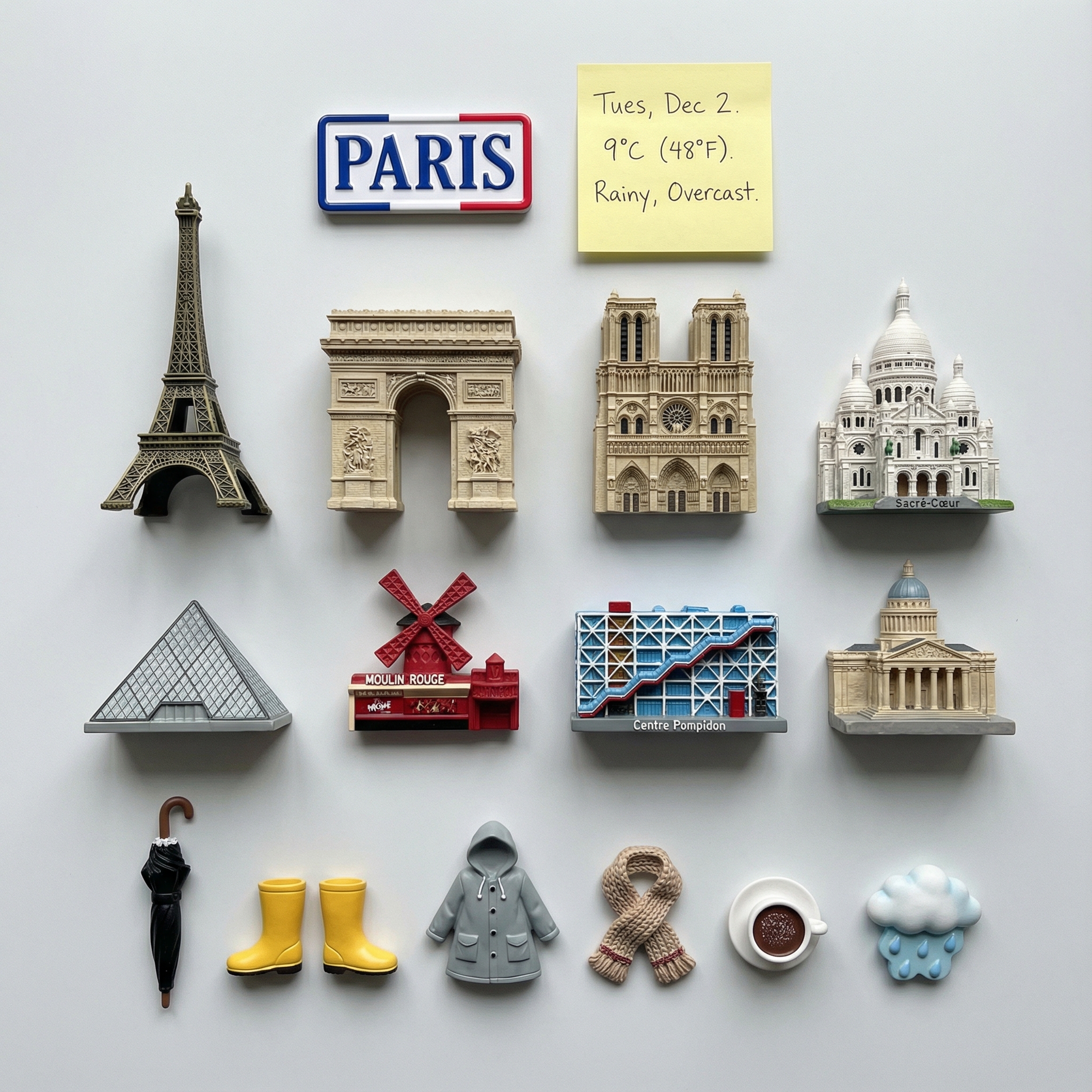 Present a clear, directly top-down photograph of [CITY] landmarks as 3D… — AI-generated image by @NanoBanana using AI Model