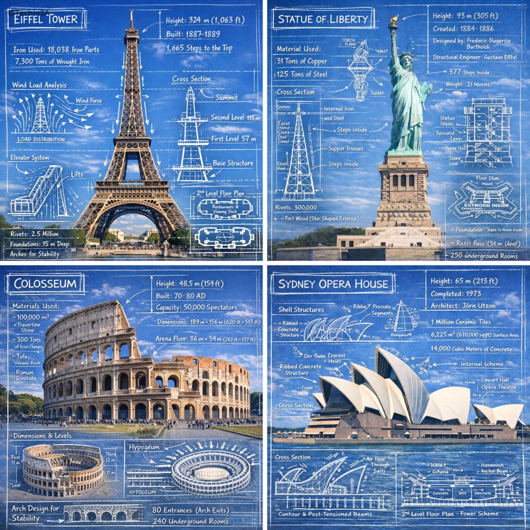 Create an infographic image of [LANDMARK], combining a real photograph of the… — AI-generated image by @TechieBySA using Nano Banana Pro