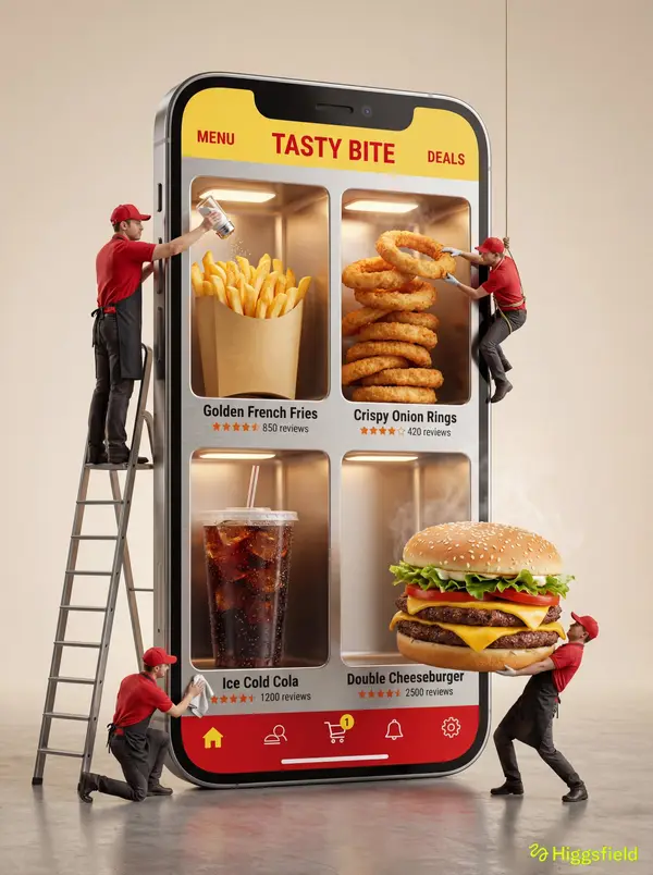A hyper-realistic 3D commercial photograph of a giant smartphone standing… — Nano Banana Pro prompt by @Arminn_Ai