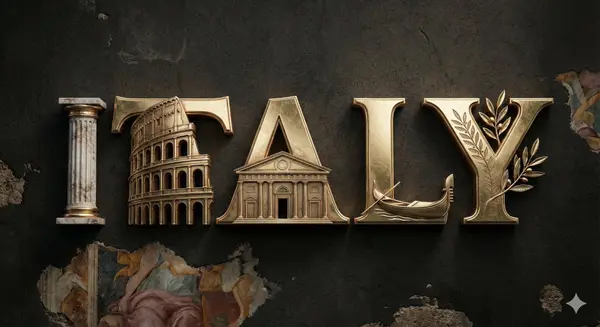 A high-quality 3D metallic typography design of the word [COUNTRY NAME], set… — Nano Banana Pro prompt by @aleenaamiir