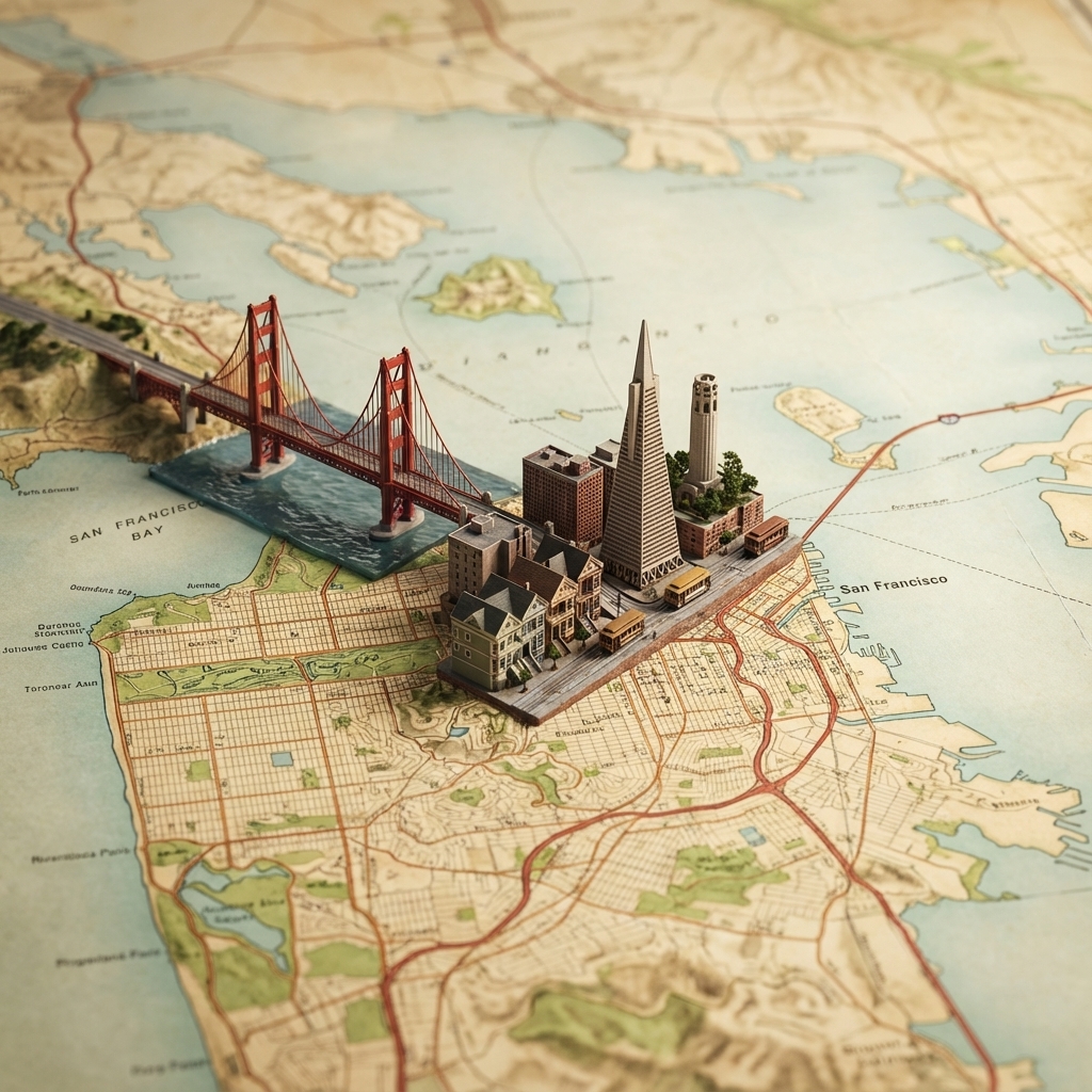 A realistic, highly detailed geographic map viewed from above, accurately… — AI-generated image by @Kerroudjm using Nano Banana Pro