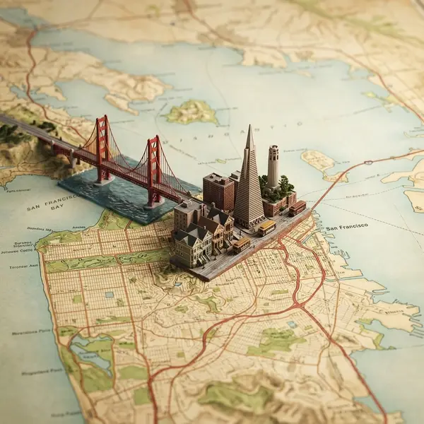 A realistic, highly detailed geographic map viewed from above, accurately… — Nano Banana Pro prompt by @Kerroudjm