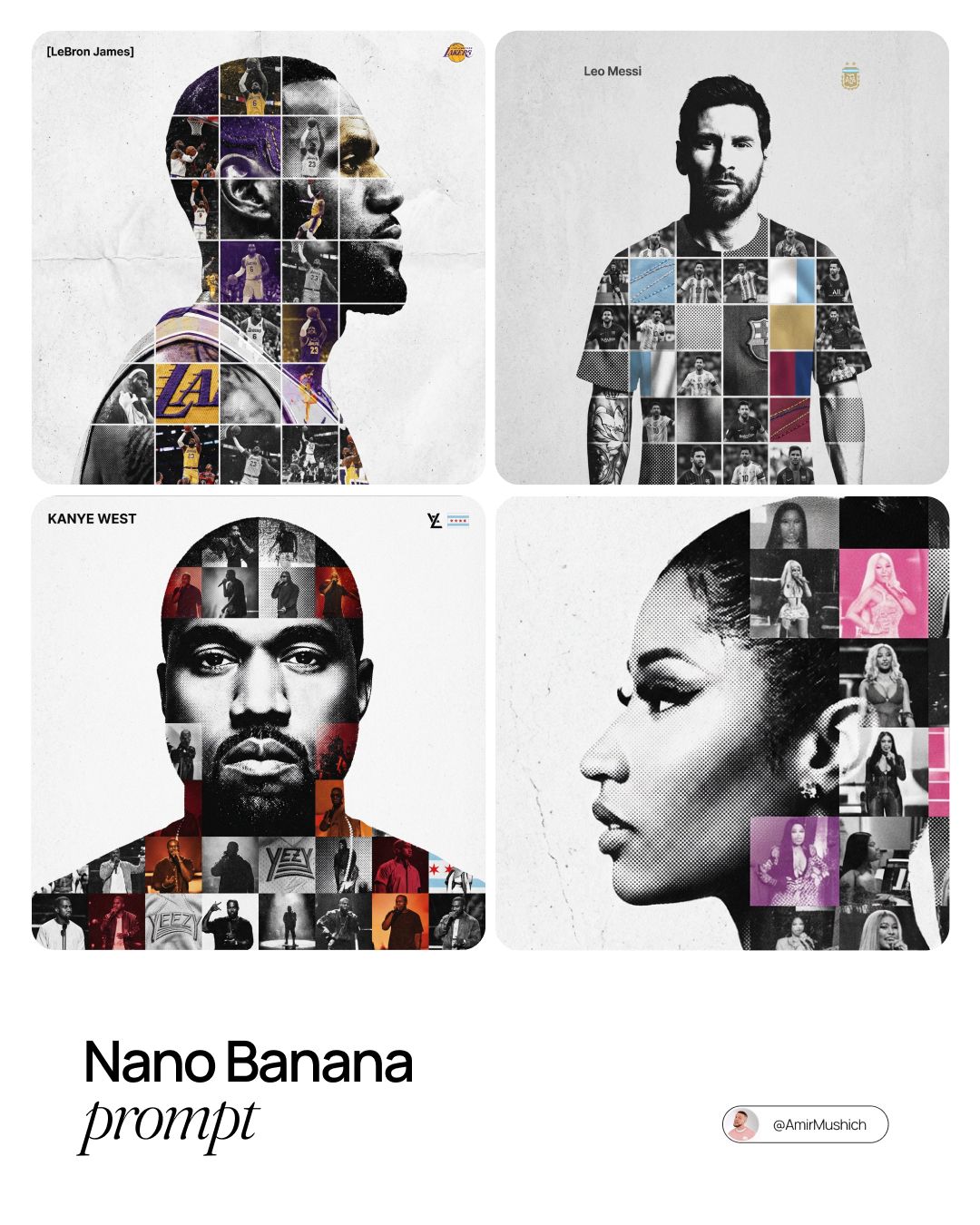 [PERSON NAME]. Act as a high-end sports graphic designer creating a conceptual… — AI-generated image by @AmirMushich using Nano Banana