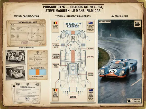 A marque historian's documentation board for [VEHICLE] — [MODEL / VARIANT /… — Nano Banana Pro prompt by @AllaAisling
