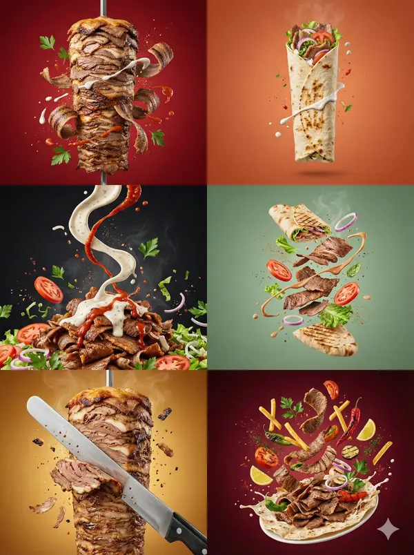 Nano Banana Pro - Turkish Doner Kebab { "resolution": "8K UHD", "aspect_ratio":… — Nano Banana Pro prompt by @kaanakz