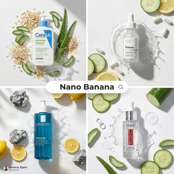 [product], centered top down flat lay, surrounded by [ingredients], fresh… — Nano Banana Pro prompt by @azed_ai