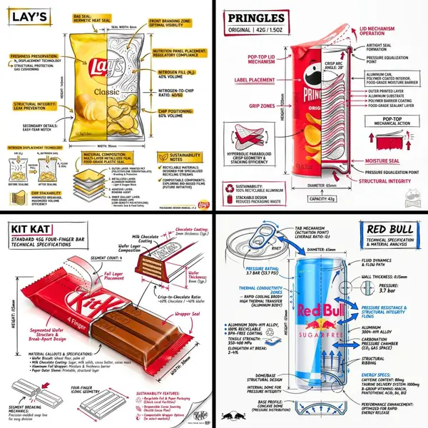 Snack Infographics by Nano Banana Pro🍫✨ Prompt👇🏻 Simply replace [SNACK] &… — Nano Banana Pro prompt by @TechieBySA