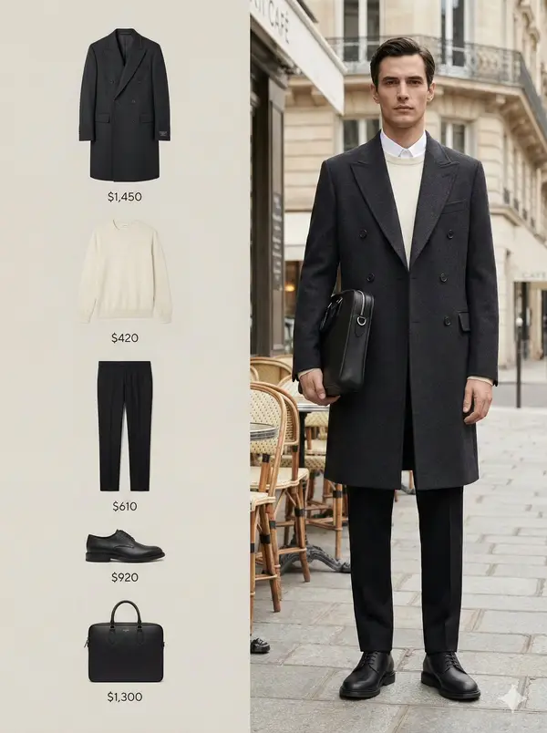 Nano Banana Pro A high-fashion black and white editorial campaign image with a… — Nano Banana Pro prompt by @kaanakz