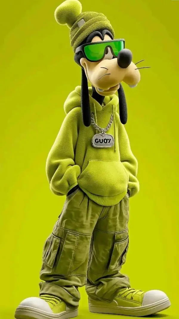 Full-body 3D stylized anthropomorphic cartoon dog character wearing modern… — Nano Banana Pro prompt by @Taaruk_