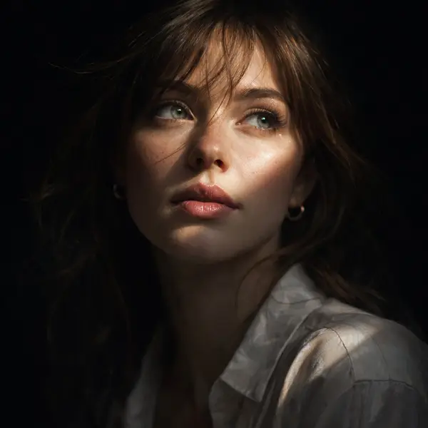 Hyper-realistic cinematic Create an 8k close-up portrait of a beautiful woman… — GPT Image 1 prompt by @Naiknelofar788
