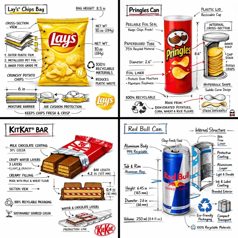 [中文] 创建一个 [SNACK] 的品牌技术信息图，结合产品的真实照片或照片级真实渲染，并将技术注释覆盖层直接置于其上。在纯白摄影棚背景上使用带有策略性… — GPT Image 2 prompt by @TechieBySA