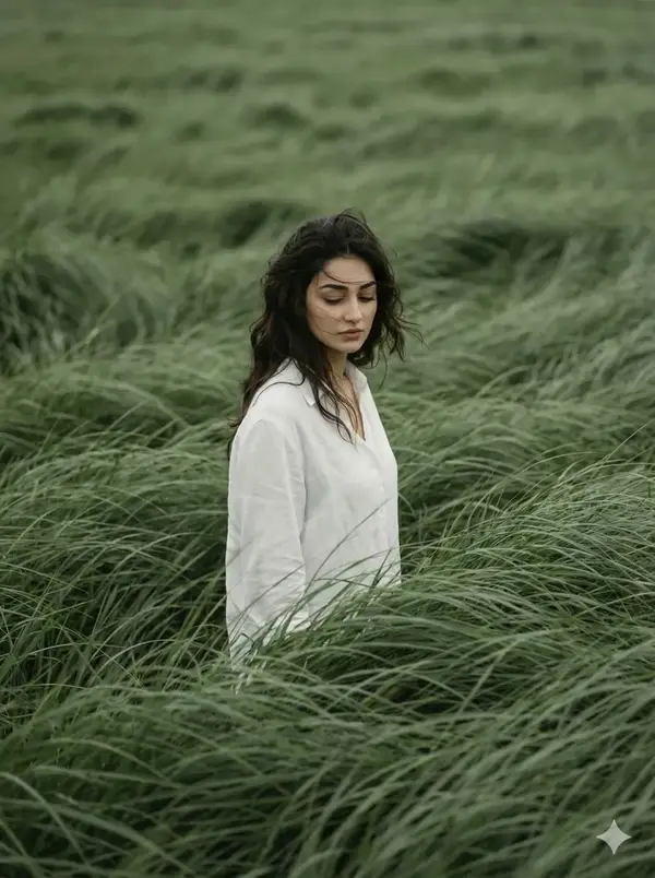 Create a 3:4 cinematic, atmospheric editorial portrait using the attached photo… — Nano Banana 2 prompt by @Goodmanprotocol