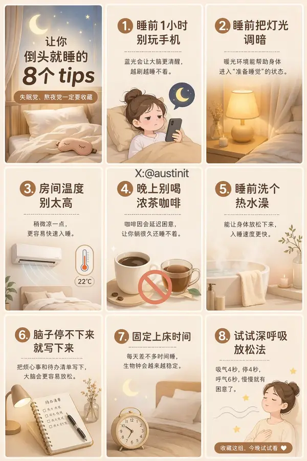 如何用 GPT Image 2 直接成为“养生笔记”博主？ 给定一个主题，先生成图片提示词，再生成九宫格图片，分割后就能直接发布。… — GPT Image 2 prompt by @austinit