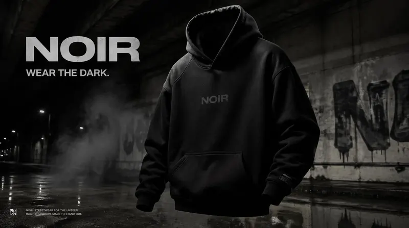 Create a premium, highly realistic 1:1 campaign poster for NOIR, a modern… — GPT Image 2 prompt by @Daniel_adsss