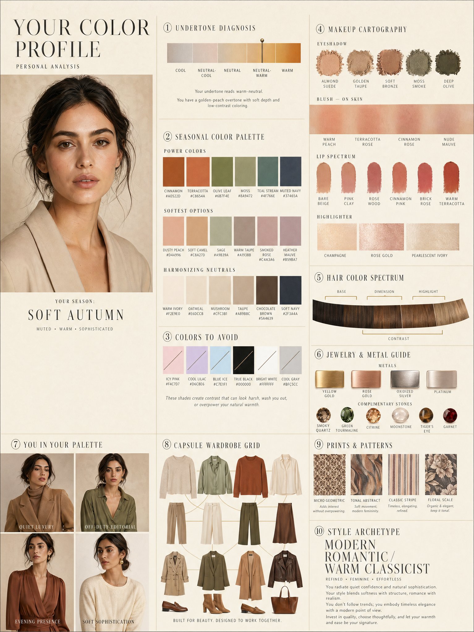 LUXURY PERSONAL COLOR PROFILE — EDITORIAL LAYOUT Studio portrait of subject as… — AI-generated image by @meng_dagg695 using GPT Image 2