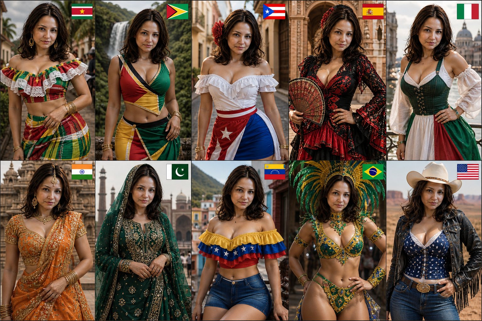A 10-Nation Cinematic Fashion Transformation of One Timeless BeautyChatGPT… — AI-generated image by @amynys using GPT Image 2
