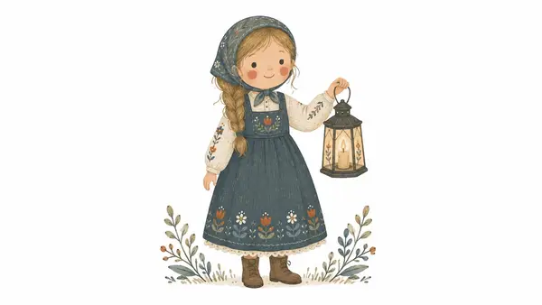 Scandinavian folk-art painting of [SUBJECT] on a pure white background, soft… — AI Model prompt by @aleenaamiir