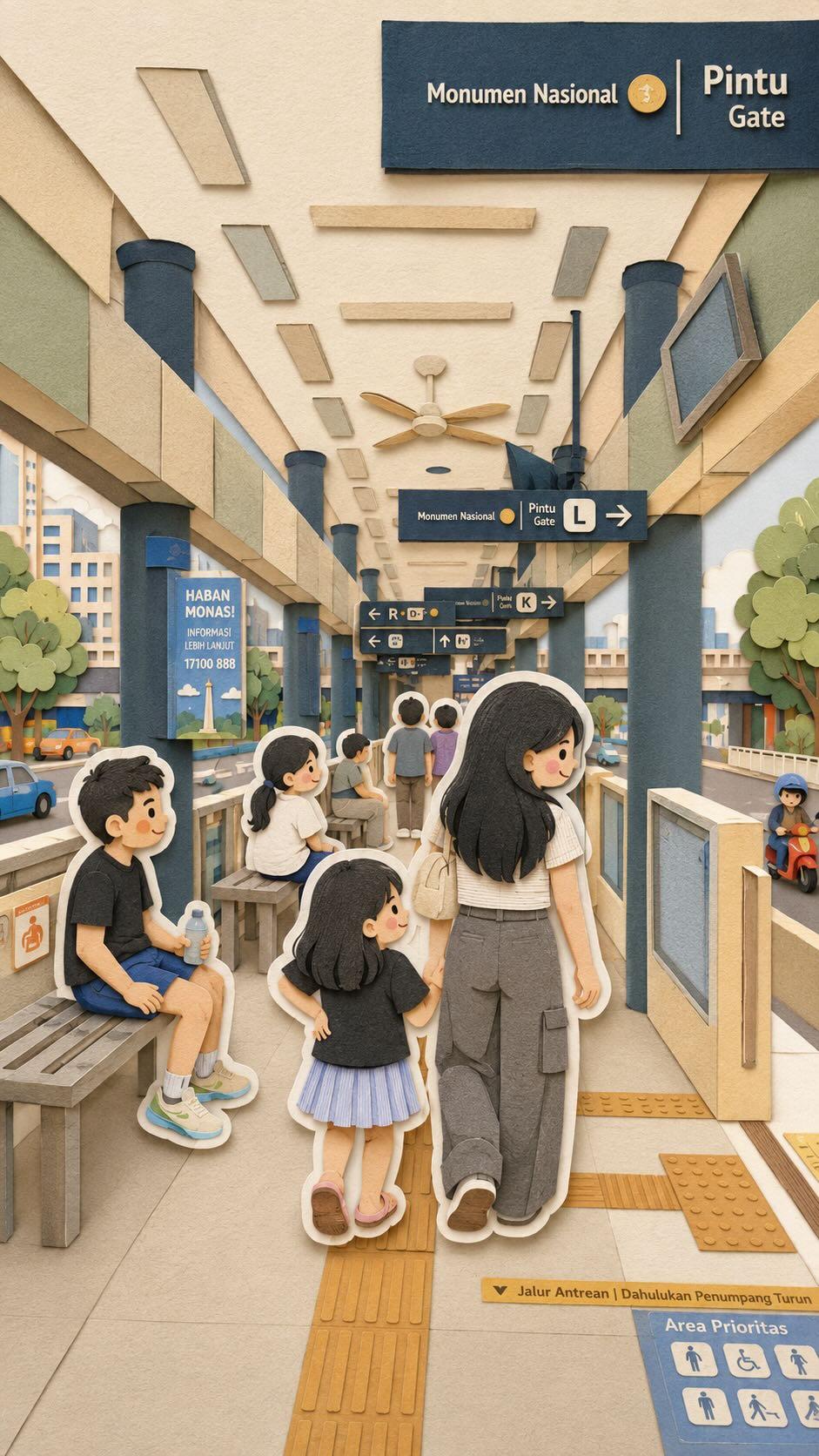Adorable kawaii family travel collage, combining four different scenes in one… — AI-generated image by @Taaruk_ using GPT Image 2
