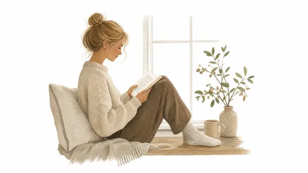 Scandinavian-style [SUBJECT] illustration on pure white background, muted… — AI Model prompt by @aleenaamiir