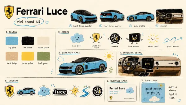 Ferrari Luce brand vision* *2026 trends @gleeluoti @varshneydevansh !… — AI Model prompt by @AmirMushich