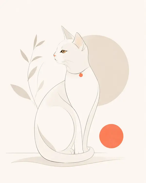 一张极简主义现代杂志风格插画，主体为[xxx]。画面以干净流畅的线条塑造形象，造型简洁但富有美感，背景保留大面积留白，配色以柔和中性色为主，并加入少量鲜艳色彩作… — GPT Image 2 prompt by @yyyole