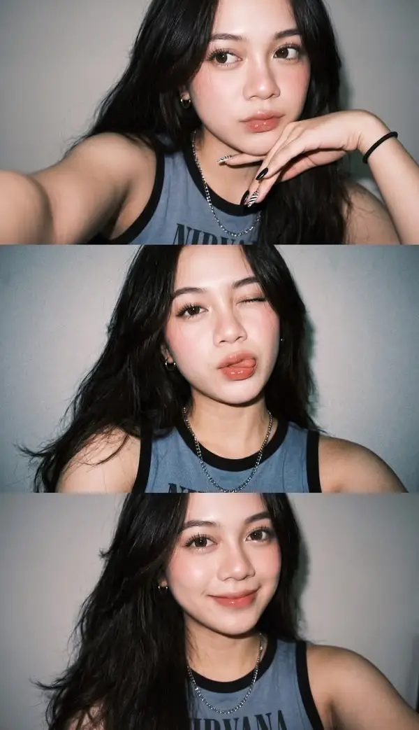Ultra-realistic Gen Z selfie photo collage, three vertical smartphone flash… — GPT Image 2 prompt by @Sairah_0