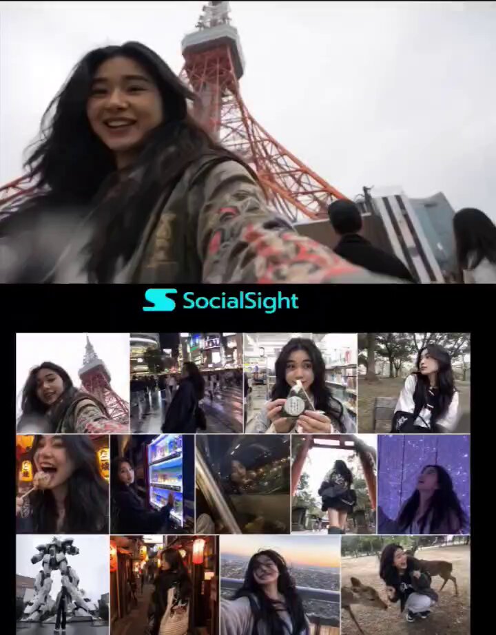 Generate image of young female travel vlogger exploring Tokyo across multiple… — AI-generated image by @AIwithSynthia using GPT Image 2