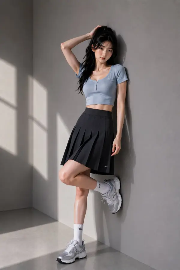 Ultra-realistic full-body fashion editorial photograph of a beautiful young… — GPT Image 2 prompt by @john_my07