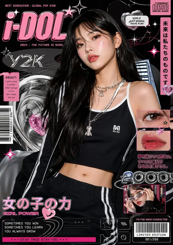 Ultra-stylized luxury fashion editorial poster featuring a confident young… — GPT Image 2 prompt by @MissDelulu9