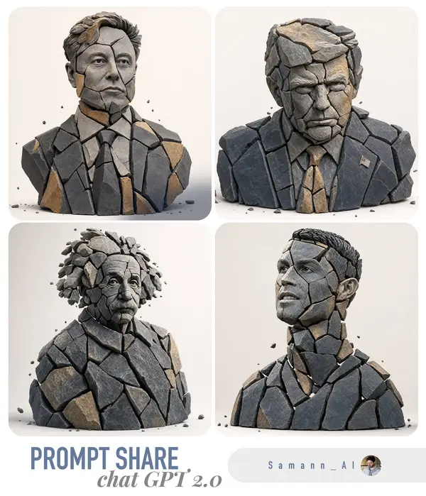 Create a hyper-real 3D studio composition that recreates the main subject from… — GPT Image 2 prompt by @Samann_ai