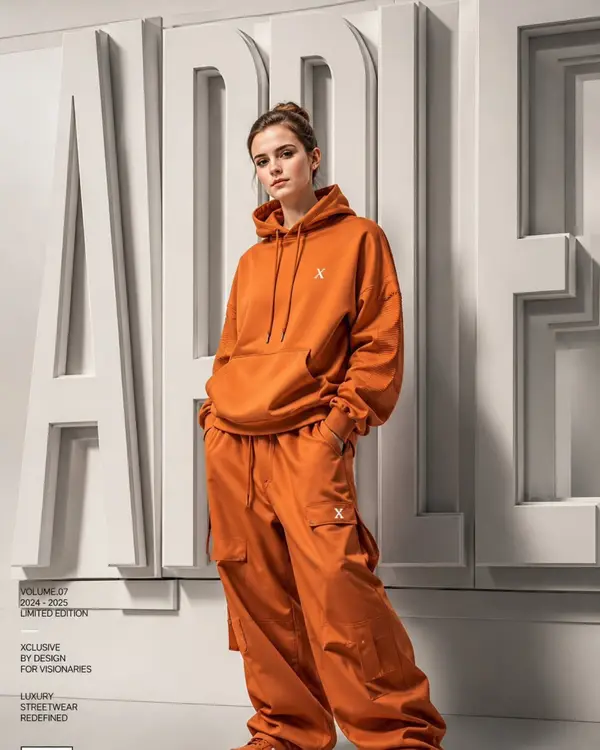 A high-end fashion campaign poster featuring a young model standing confidently… — GPT Image 2 prompt by @ChillaiKalan__