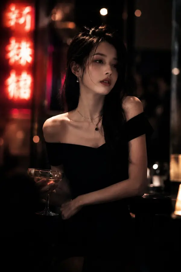 Ultra-realistic cinematic portrait of a beautiful young woman with long black… — GPT Image 2 prompt by @MissDelulu9