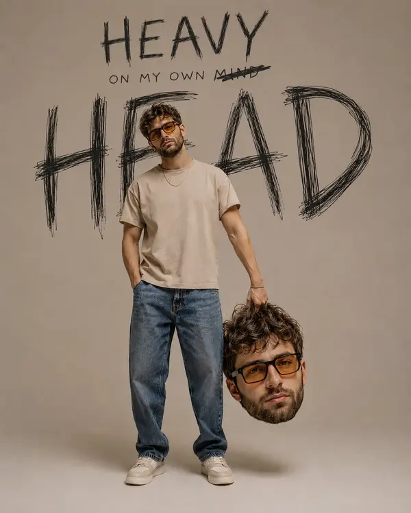 Ultra-realistic conceptual fashion editorial portrait of a young man with curly… — GPT Image 2 prompt by @Sheldon056