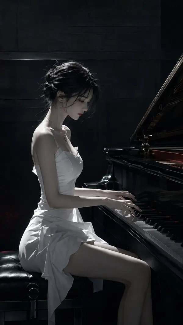 暗黑韩系潮流高级视觉，半写实数字插画，主体为【xxx】，时尚杂志封面感，低照度黑色系画面。整体以纯黑、炭黑、冷灰黑、深墨灰为主，少量暗红或砖红点缀。主体清晰完整… — AI Model prompt by @yyyole