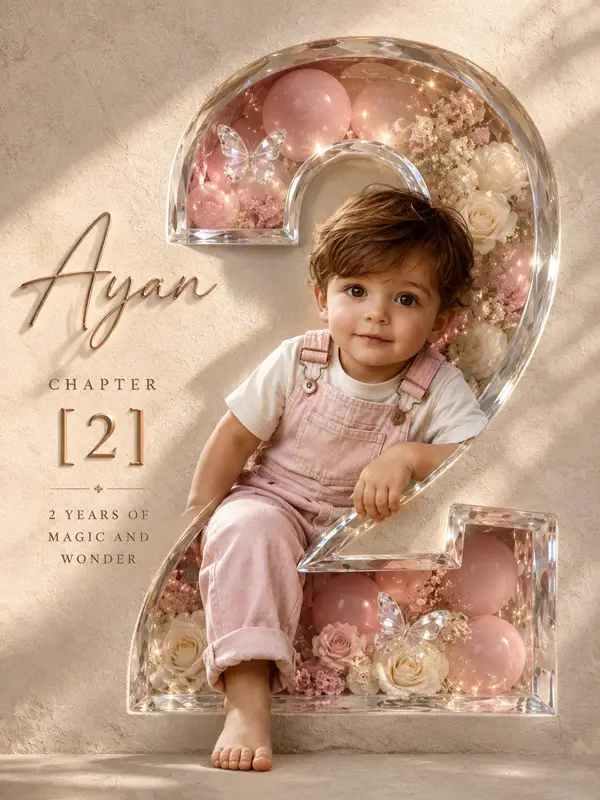Professional luxury birthday poster, 3:4 portrait composition, ultra high-end… — GPT Image 2 prompt by @MahnoorAi12