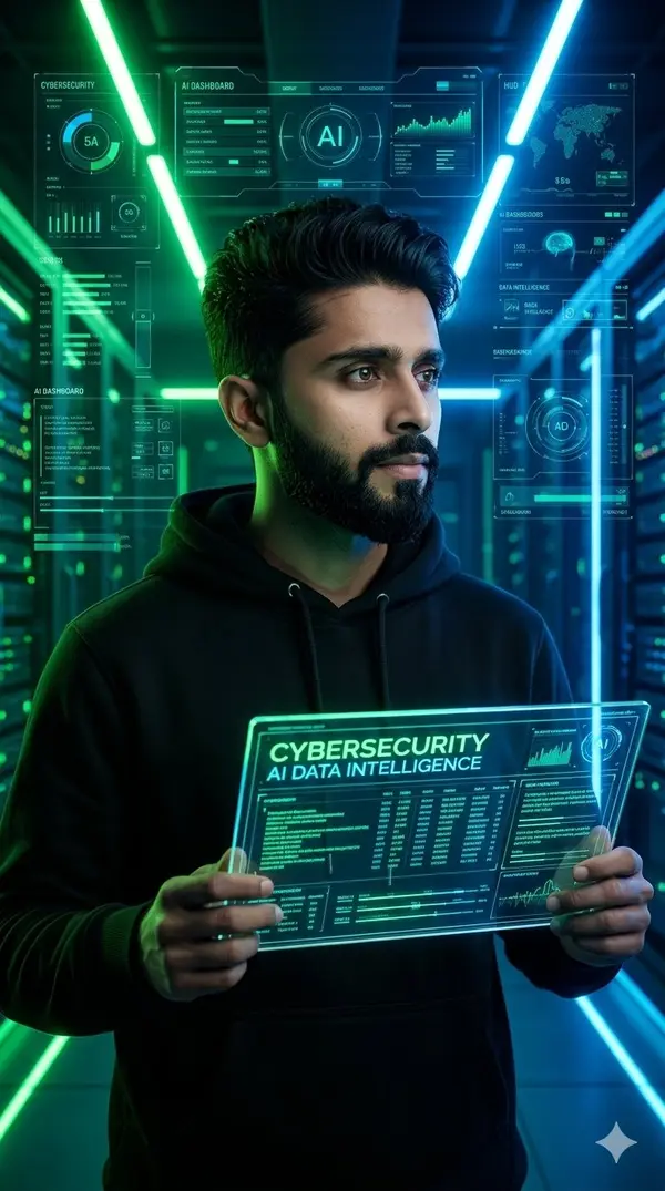 Ultra-realistic cinematic portrait of a confident young AI entrepreneur… — GPT Image 2 prompt by @Aiwithamirr1