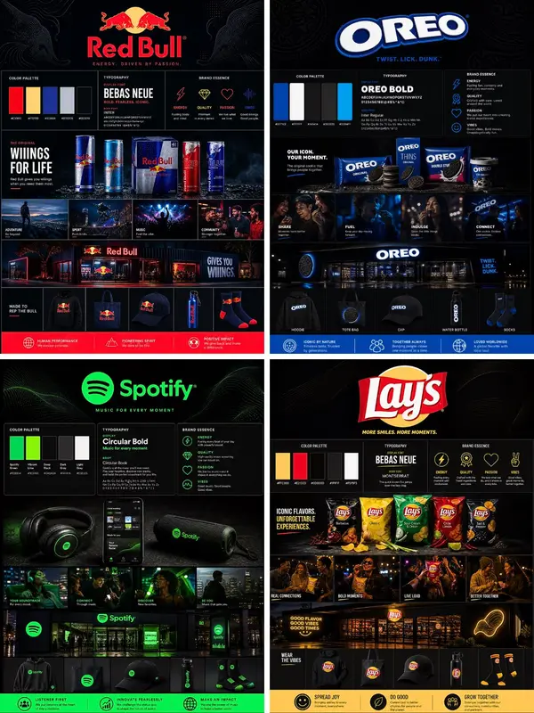 A premium brand identity mood board for [BRAND], editorial layout. Dark… — GPT Image 2 prompt by @TechieBySA