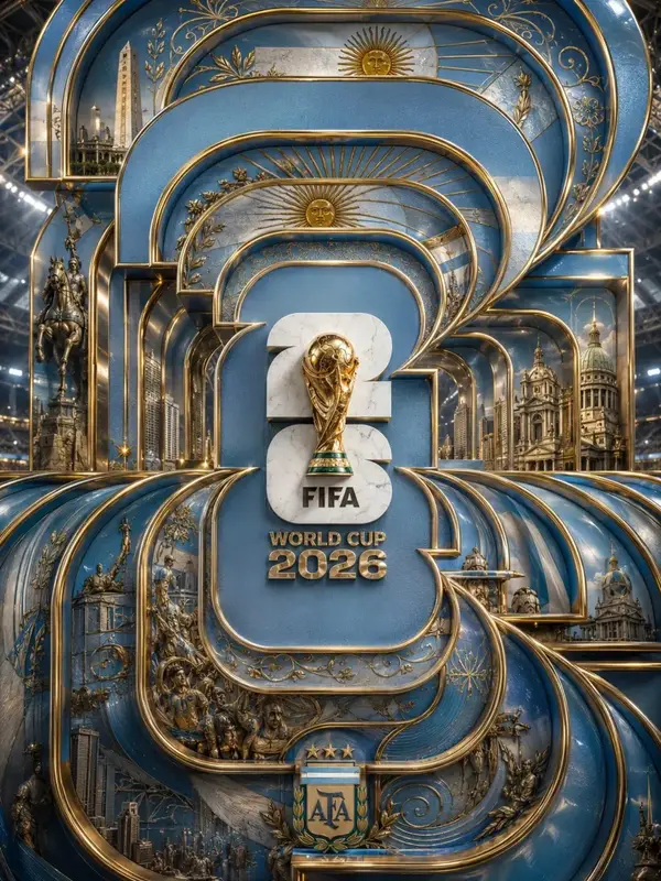 Ultra-luxury FIFA World Cup 2026 poster, monumental layered Art Deco… — GPT Image 2 prompt by @Sairah_0