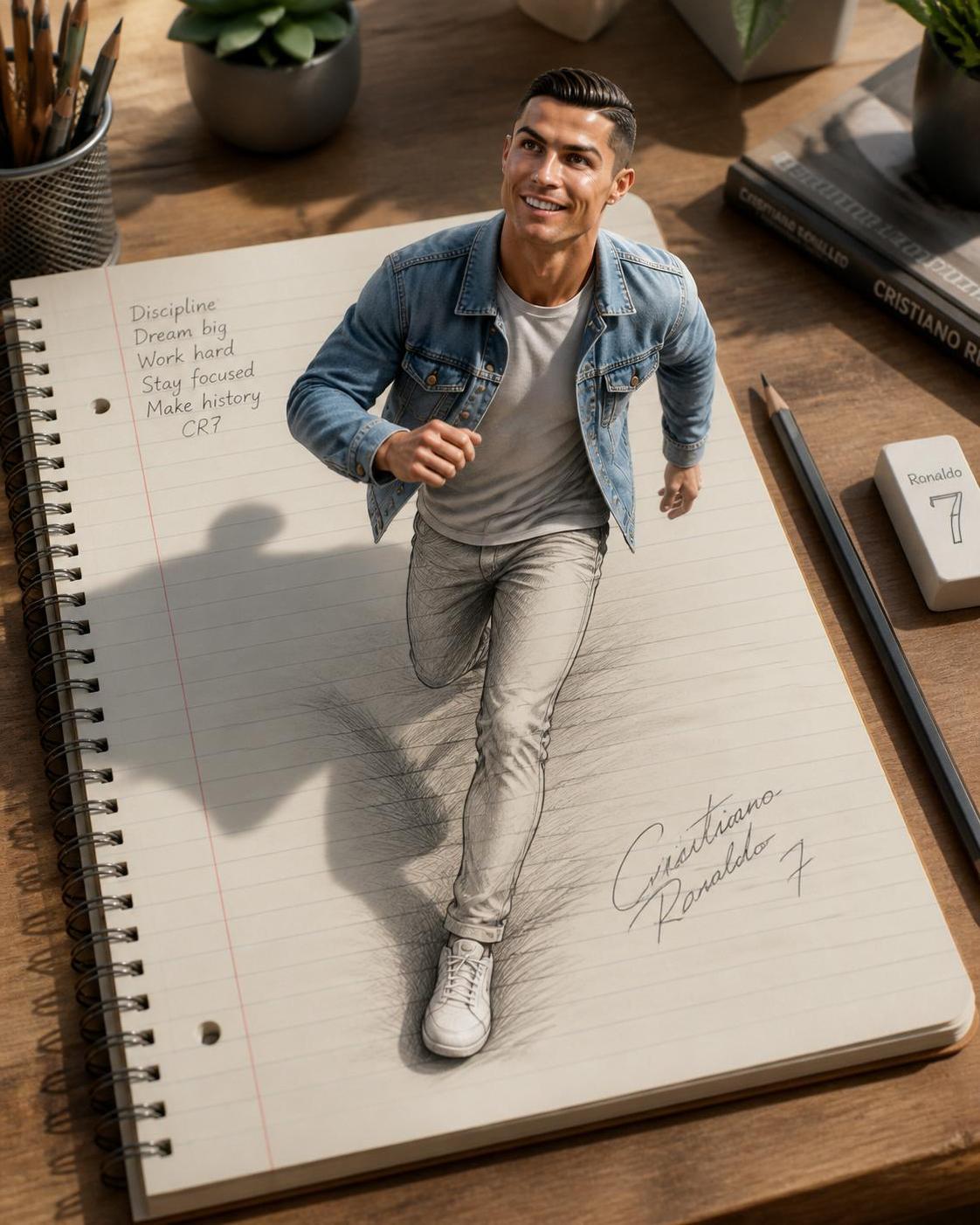 A creative 3D illusion artwork of a handsome young man stepping out of a spiral… — AI-generated image by @RizwanAly07 using GPT Image 2