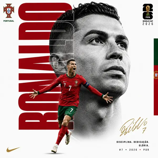 Create a luxury FIFA World Cup editorial poster. Clean white background. No… — GPT Image 2 prompt by @Goodmanprotocol