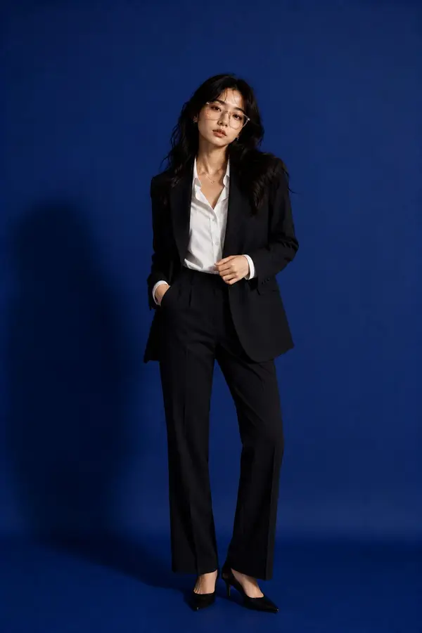 Create a premium fashion-editorial studio portrait of a beautiful young… — GPT Image 2 prompt by @john_my07