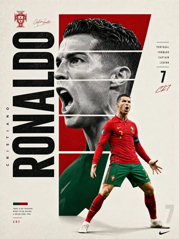 A professional sports graphic design poster of [PLAYER NAME], designed in a… — GPT Image 2 prompt by @rovvmut_