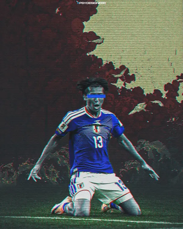 Ultra-stylized football poster, dark cinematic sports artwork, selective color… — GPT Image 2 prompt by @Taaruk_