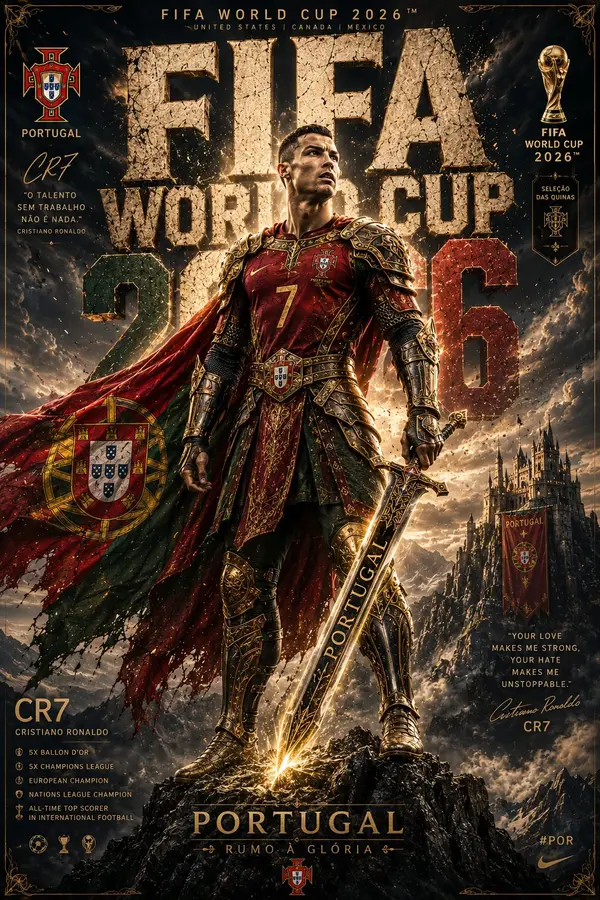 Create an ultra-detailed epic FIFA World Cup 2026 poster featuring [PLAYER… — GPT Image 2 prompt by @Goodmanprotocol
