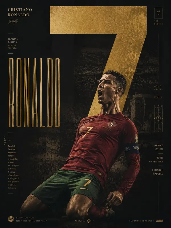 Create an award-winning Behance sports poster featuring Kylian Mbappé designed… — GPT Image 2 prompt by @Kashberg_0