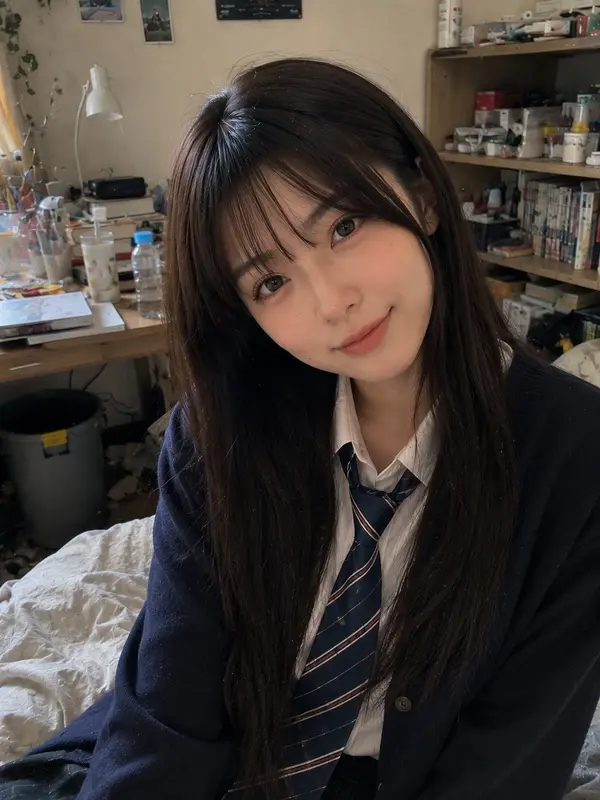 Beautiful young Japanese woman (22 years old) with long straight dark brown… — GPT Image 2 prompt by @saniaspeaks_