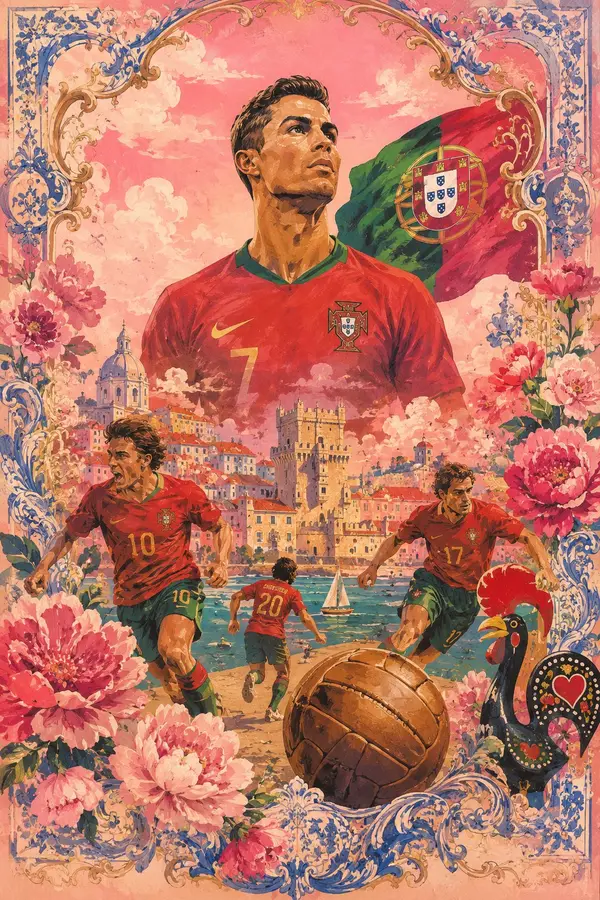 Aspect Ratio: 2:3 vertical (poster/postcard) Create a collectible FIFA World… — GPT Image 2 prompt by @Goodmanprotocol