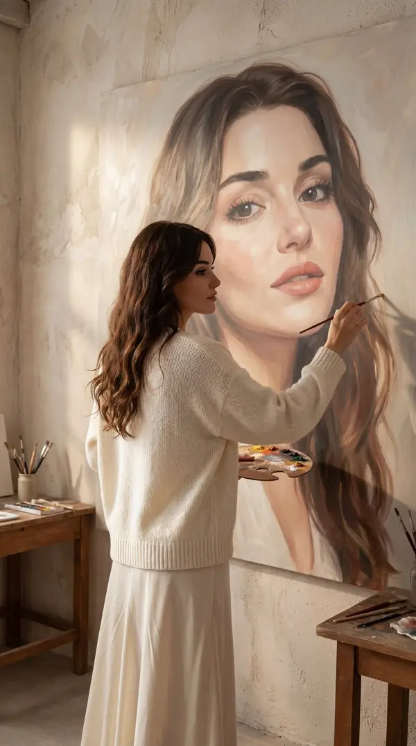 Prompt for nano banana 2 Ultra realistic indoor portrait scene of a female… — Nano Banana 2 prompt by @kingofdairyque